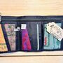 Handmade Rice Sack Wallet Fair Trade Recycled, thumbnail 6 of 12