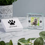 You Left Paw Prints On Our Heart Memorial Glass Token, thumbnail 3 of 3