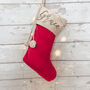 Personalised Luxe Velvet Christmas Stocking, thumbnail 2 of 12