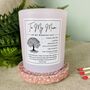 Personalised Mother Of The Bride Wedding Day Candle, thumbnail 4 of 11