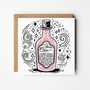 Best Friend Tonic Card – Funny Support/Thank You Card, thumbnail 3 of 6