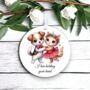 Personalised Cute Animal Couple Cat And Dog Decoration, thumbnail 1 of 2