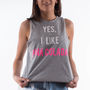 Yes I Like Pina Coladas Slogan Vest Top, thumbnail 3 of 6