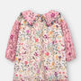 Liberty London Girls Tiered Floral Occassion Dress, thumbnail 6 of 7