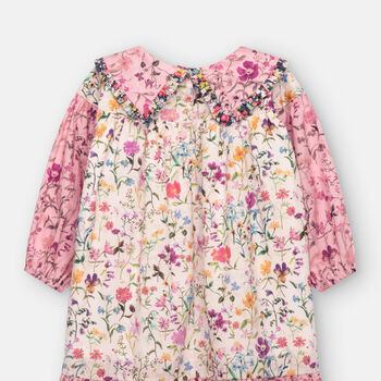 Liberty London Girls Tiered Floral Occassion Dress, 6 of 7