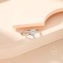 Sterling Silver Natural Blue Topaz Droplet Ring, thumbnail 4 of 12