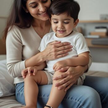 Classic Black Beaded Kids Nazaria Bracelet/Anklet, 4 of 4