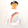 Child's 'Chasing Rainbows' T Shirt And Sweatshirt, thumbnail 2 of 3