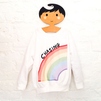 Child's 'Chasing Rainbows' T Shirt And Sweatshirt, 2 of 3