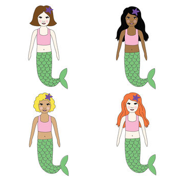 Mermaid Children Party Invitations, 3 of 4