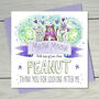 Thank You From The Cat Personalised Greeting Card, thumbnail 7 of 12