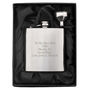 Engraved Stainless Steel Hip Flask With Gift Box, thumbnail 5 of 6