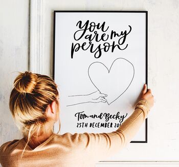Personalised You Are My Person Couple Print, 11 of 11