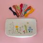 Stitch Your Flowers Zip Pouch Diy Kit, thumbnail 7 of 7