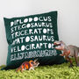 Personalised Dinosaur Cushion Cover, thumbnail 1 of 2
