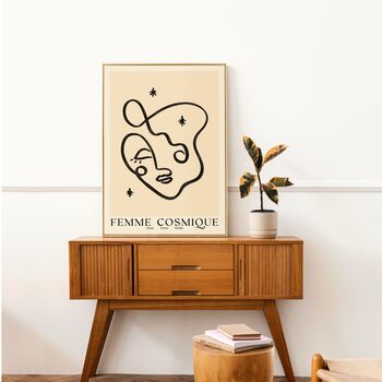 ‘Femme Cosmique, Boho Line Art Print, 3 of 9