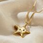 Confetti Birthstone Chunky Star Necklace, thumbnail 3 of 9