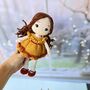 Handmade Crochet Doll, Knit Doll, Gift For Kids, thumbnail 10 of 12