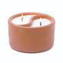 Terracotta Yin Yang Double Scented Candle, thumbnail 2 of 2