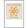 Personalised Daffodil Birthday Card For Her, thumbnail 2 of 10