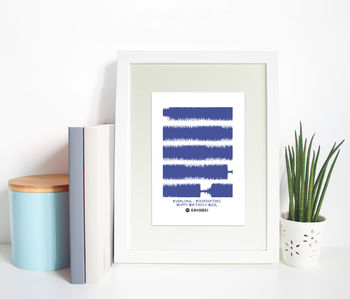 Hear Your Song Sound Wave Shape Print, 4 of 12