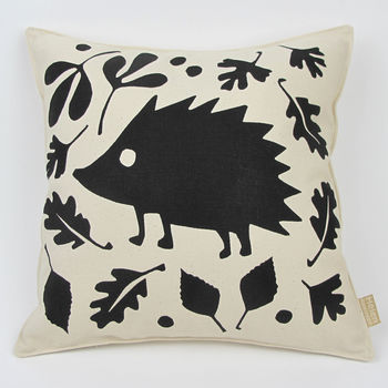 Woodland Hedgehog Nursery Cushion, 3 of 5