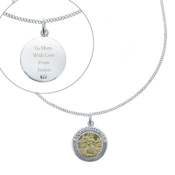 Personalised St. Christopher Necklace, 3 of 9