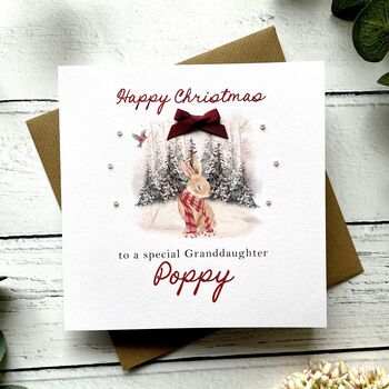 Special Daughter/Granddaughter Christmas Card With Name, 5 of 6