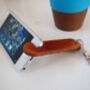Personalised Leather Phone Stand Key Ring, thumbnail 3 of 6