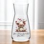 Personalised Whimsical Valentine Anniversary Love Animals Vase, thumbnail 3 of 8