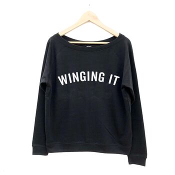 Ladies 'Winging It' Slounge Sweatshirt, 2 of 7