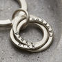 Personalised Silver Russian Ring Keyring, thumbnail 3 of 8