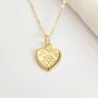Vermeil Gold Plated Boho Heart Necklace, thumbnail 1 of 4