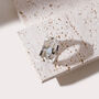 Personalised Birthstone Aura Magic Sterling Silver Spinning Ring, thumbnail 3 of 10