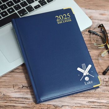 Personalised Cricket Design Diary, 4 of 9