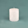 G Decor Adeline White Pearl Textured Pillar Candle, thumbnail 2 of 5