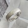 Personalised Scratched Detail Sterling Silver Ring, thumbnail 2 of 11