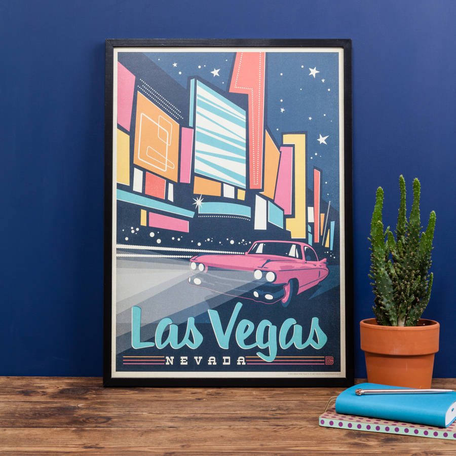 las vegas mid century modern print by i heart travel art ...