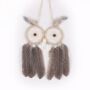 Playful Owl Autumn Tree Stem Boho LED Dream Catcher, thumbnail 2 of 4