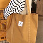 Yellow Extra Large Canvas Shopping Tote Bags For Summer, thumbnail 1 of 6