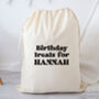 Personalised Birthday Present Gift Sack Bag, thumbnail 1 of 3