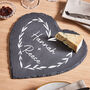 Personalised Couple's Love Heart Cheese Board, thumbnail 3 of 6