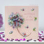 Butterfly Mother Of The Bride Flower Card, Not 3D, thumbnail 1 of 12