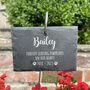 Pet Memorial Photo Printed Garden Slate Tag Wire Holder, thumbnail 4 of 4