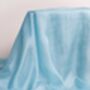 100% Mulberry Silk Scarf, Light Blue, Pastel Blue, thumbnail 3 of 7