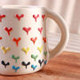 G Decor Handmade And Hand Painted Tulip And Hearts Mug Collection, thumbnail 5 of 5