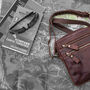 Men's Small Brown Leather Flight Travel Bag, thumbnail 4 of 8