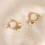 Gold Pearl Cluster Hoops, thumbnail 1 of 2
