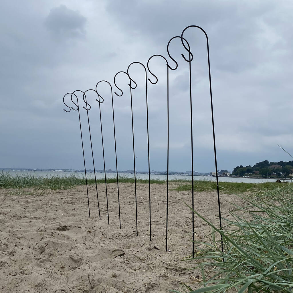 20 Shepherds Crook Metal Garden Border Hooks 150cm By Garden Selections