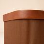 Set Of Three Fluted Brown Storage Baskets, thumbnail 4 of 4